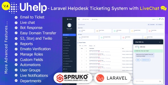Uhelp – Helpdesk Support Ticketing System with Livechat