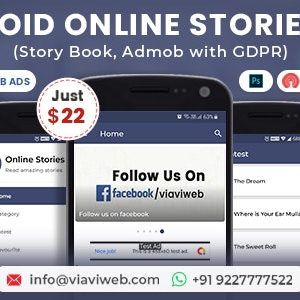 Android Online Stories App (Story Book, Admob with GDPR)