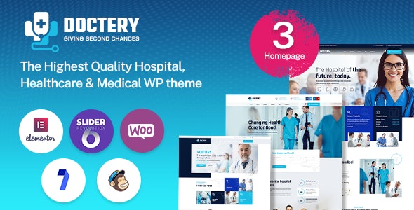 Doctery – Hospital and Healthcare WordPress Theme + RTL