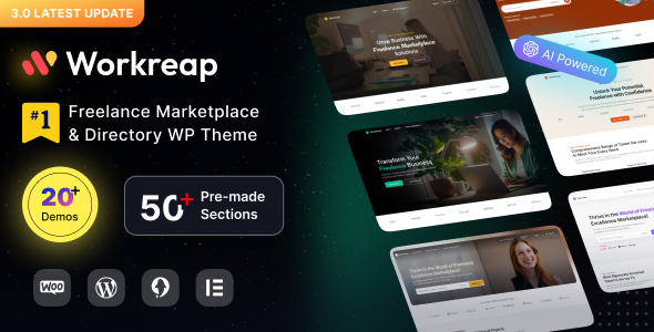 Workreap – Freelance Marketplace WordPress Theme  3.2.8