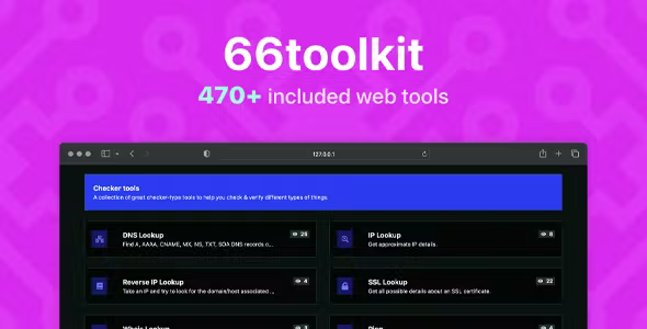 66toolkit – Ultimate Web Tools System 35.0.0 [Regular License]