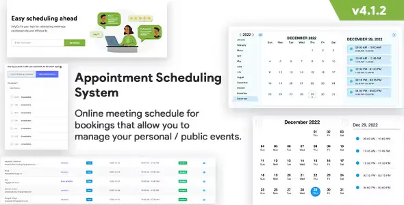 Appointment Scheduling System – Meetings Scheduling – Calendly Clone – Online Appointment Booking 7.0.0
