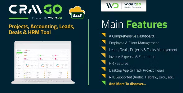 ERPGo SaaS – All In One Business ERP With Project, Account, HRM, CRM & POS 7.5