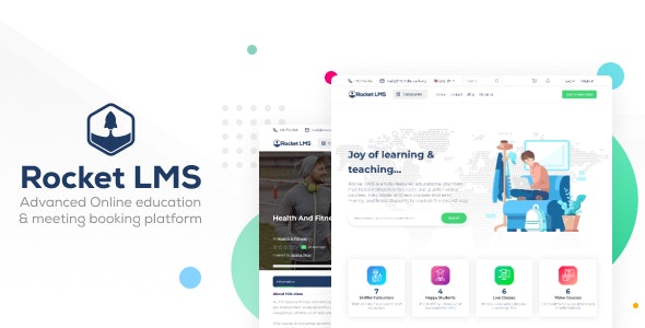 Rocket LMS – Learning Management & Academy Script 1.9.9 + Full Universal Plugins Bundle