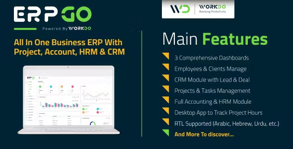 ERPGo – All In One Business ERP With Project, Account, HRM, CRM & POS 7.5