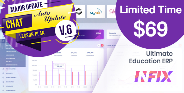 InfixEdu School – School Management System Software 8.2.8