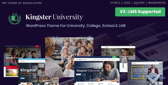 Kingster – Education, School WordPress 3.2.3