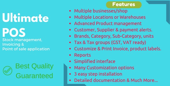 Ultimate POS – Best ERP, Stock Management, Point of Sale & Invoicing application 6.7
