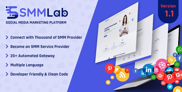 SMMLab – Social Media Marketing SMM Platform 3.3