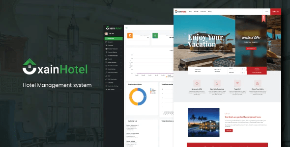 Xain – Hotel Management System with Website 2.6 [Includes 11 Module]
