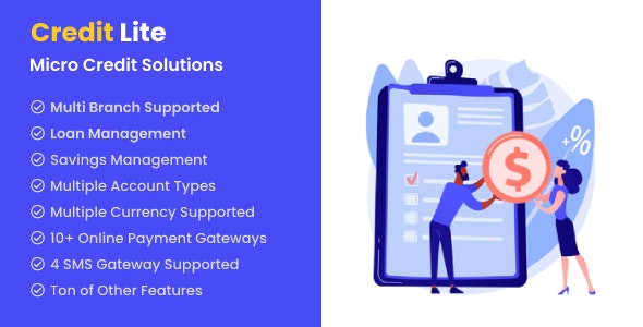 Credit Lite – Multi Branch Loan & Savings Management System 2.5