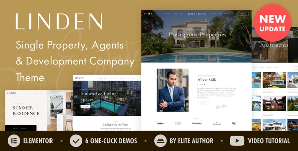 Linden — Single Property RealEstate Agent WordPress 2.8