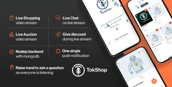 Live Shopping – E-commerce live shopping app – TokShop