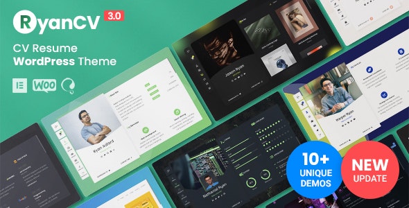RyanCV – Personal Portfolio Resume Theme 3.8.0