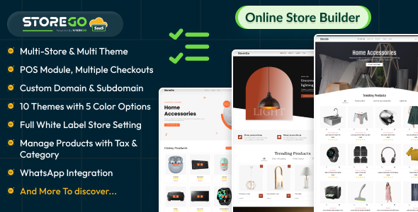 StoreGo SaaS – Online Store Builder 7.2