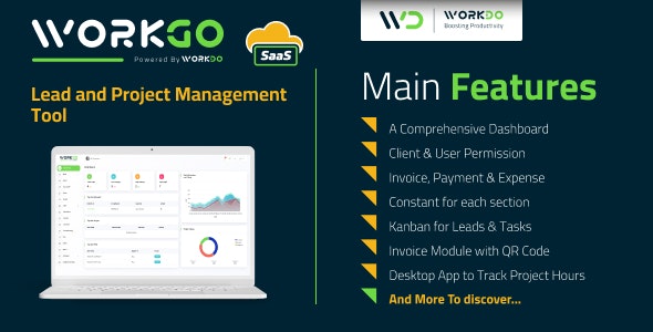 WorkGo SaaS – Lead and Project Management Tool 6.1