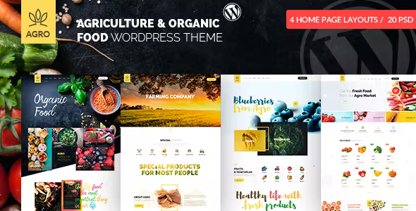 Agro - Organic Farm Agriculture WordPress Theme 1.5.9