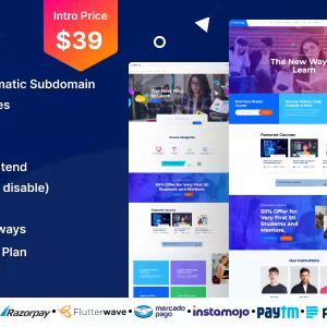 Coursemat - Multi-Tenant Course Selling Website Builder (SAAS) 3.0