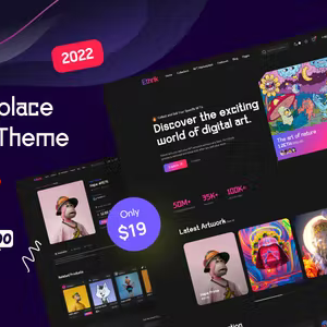Ethrik - Creative  NFT Affiliate WordPress Theme 1.1.7
