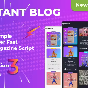 Instant Blog - Fast  Simple Blog Php Script 3.2