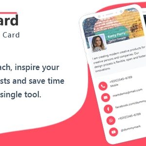 Quick vCard Pro - SaaS Digital Business Card Maker - Laravel CMS 1.3
