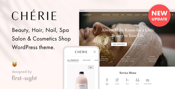 Chérie — Beauty Salon Spa WordPress 4.8