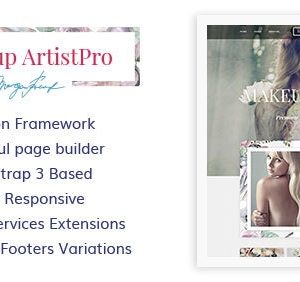 MakeUp Artist Pro - Beauty and Hair Stylist WordPress Theme