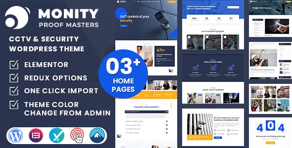 Monity - CCTV & Security WordPress Theme