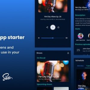 Radio App | Ionic 5 | Angular | UI Theme | Template App | Starter App  Components