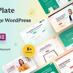 SaasPlate -  Landing Page WordPress Theme 1.2.6