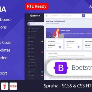 Spruha - Bootstrap 5 HTML Admin  Dashboard Template